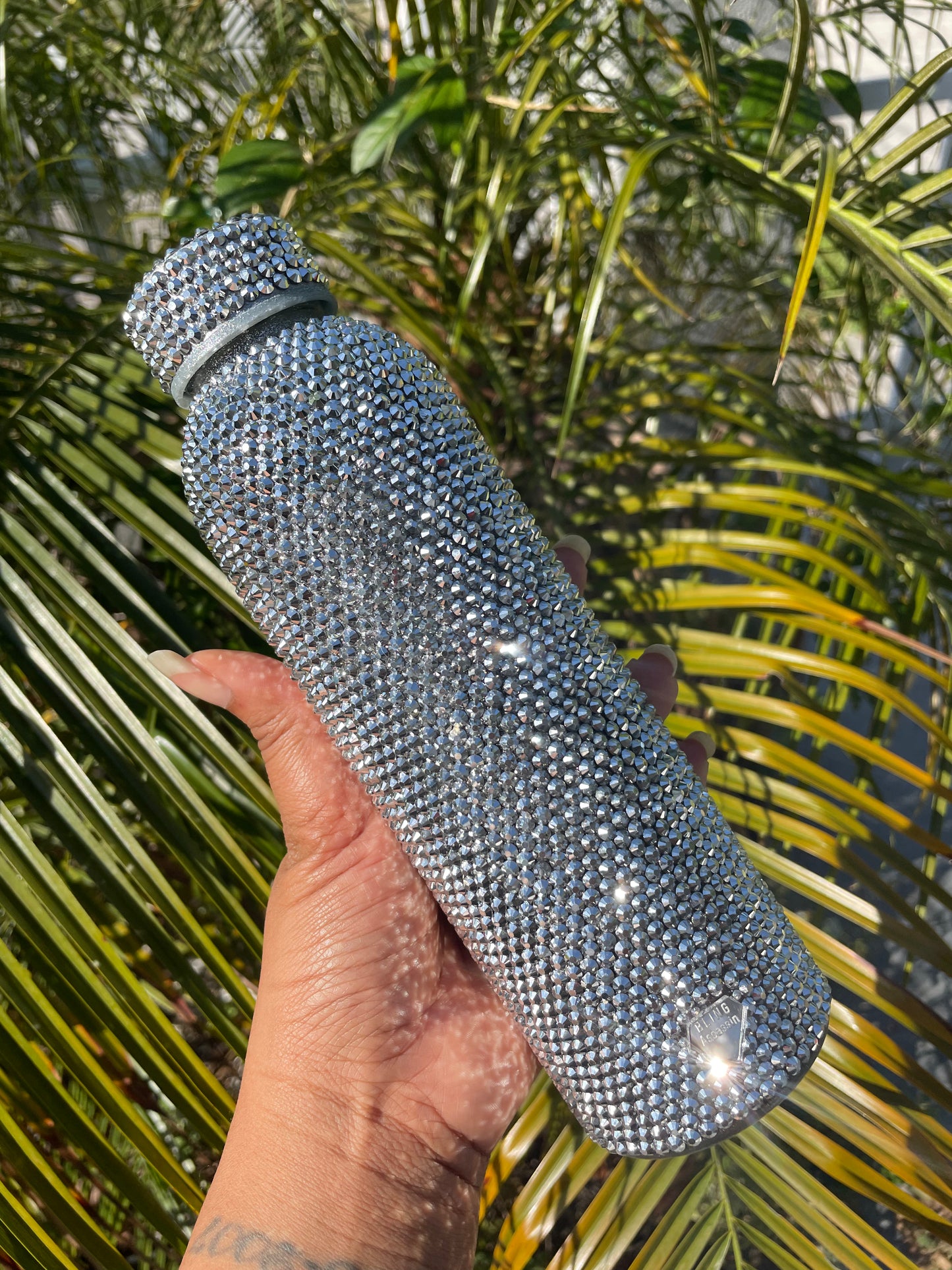 Custom Bling Water Bottle 18oz