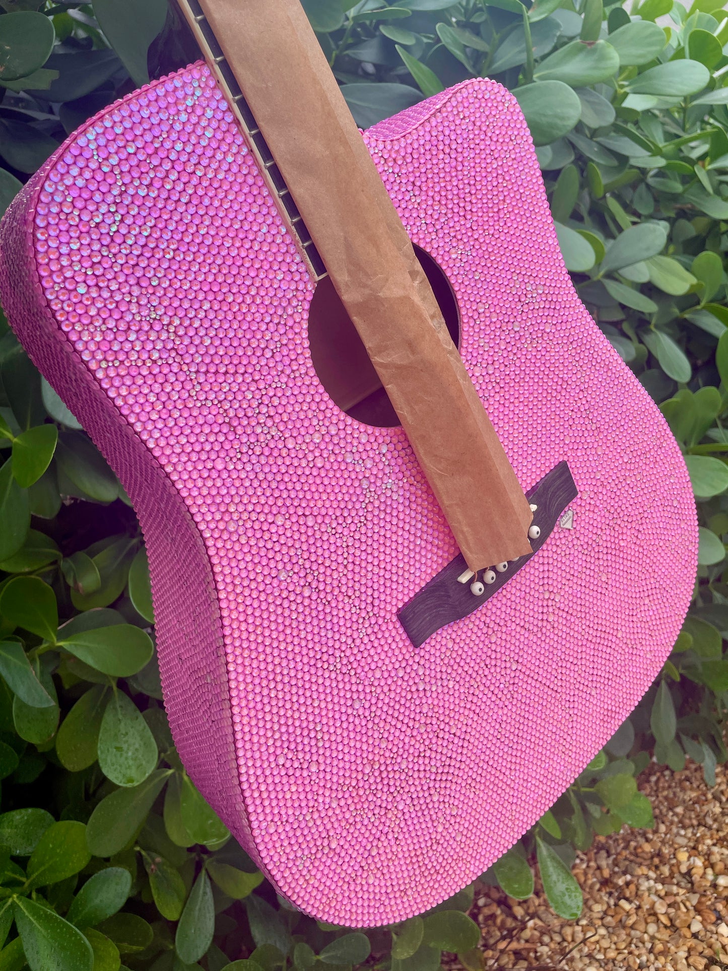 Custom Fully Bling Acoustic Guitar