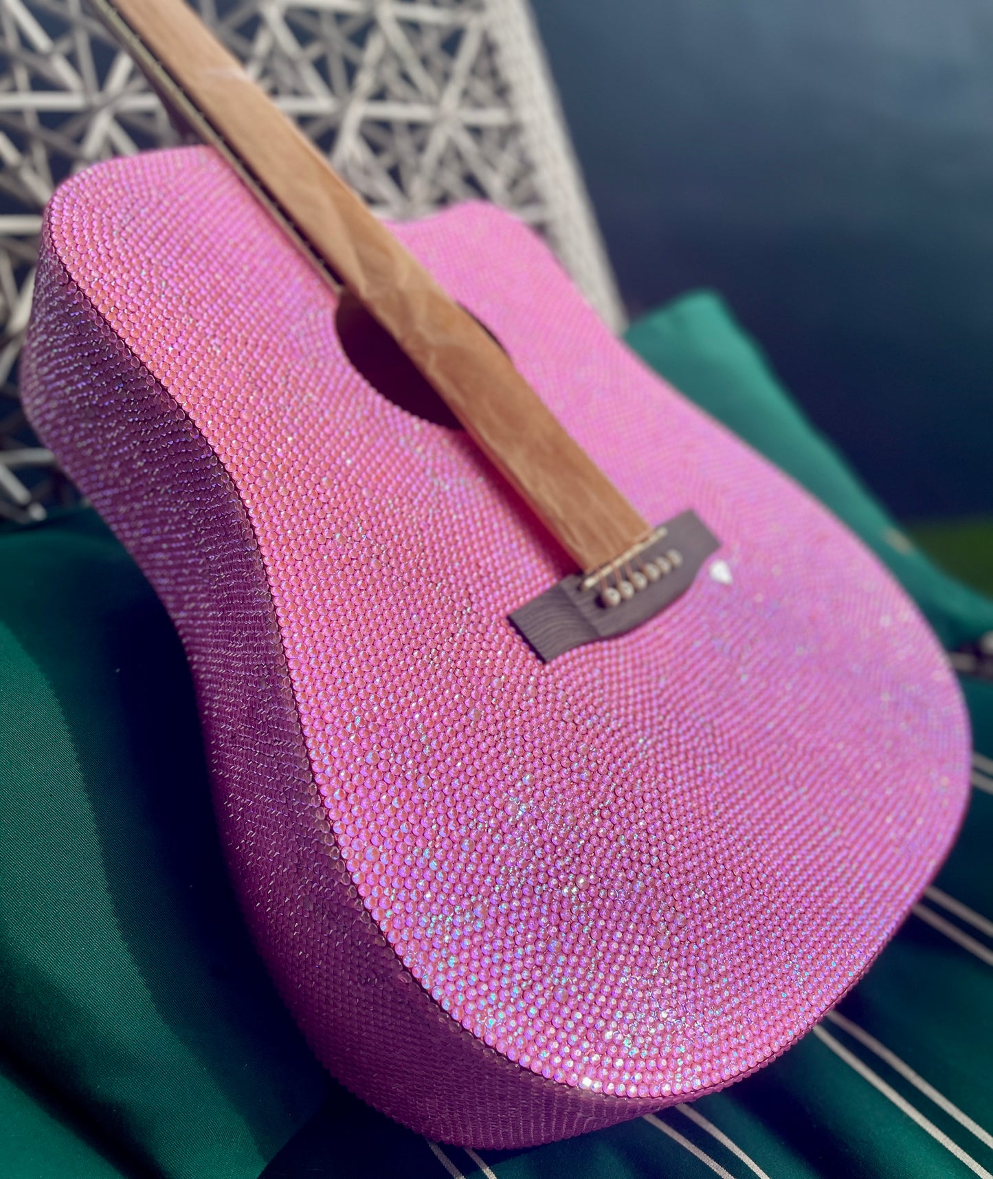 Custom Fully Bling Acoustic Guitar