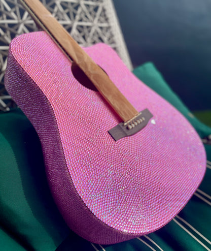 Custom Fully Bling Acoustic Guitar