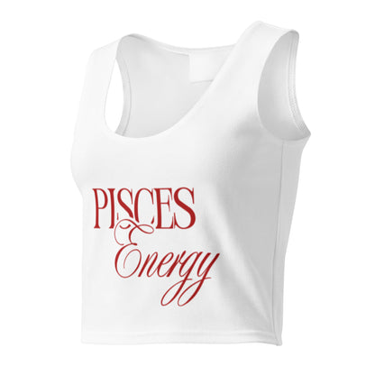 Cotton Crop Top in white, front view — Bling Assassin