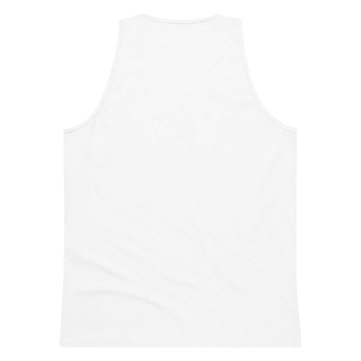 Shot O' Clock Tank Top in white, back view — Bling Assassin