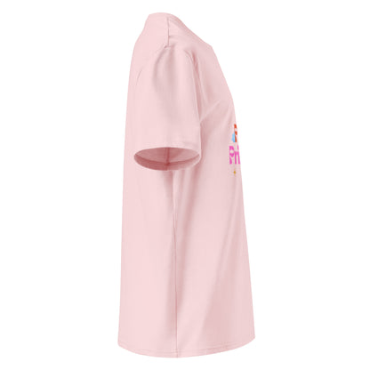 Pillow Princess Cotton T-Shirt in cotton pink, right side view — Bling Assassin