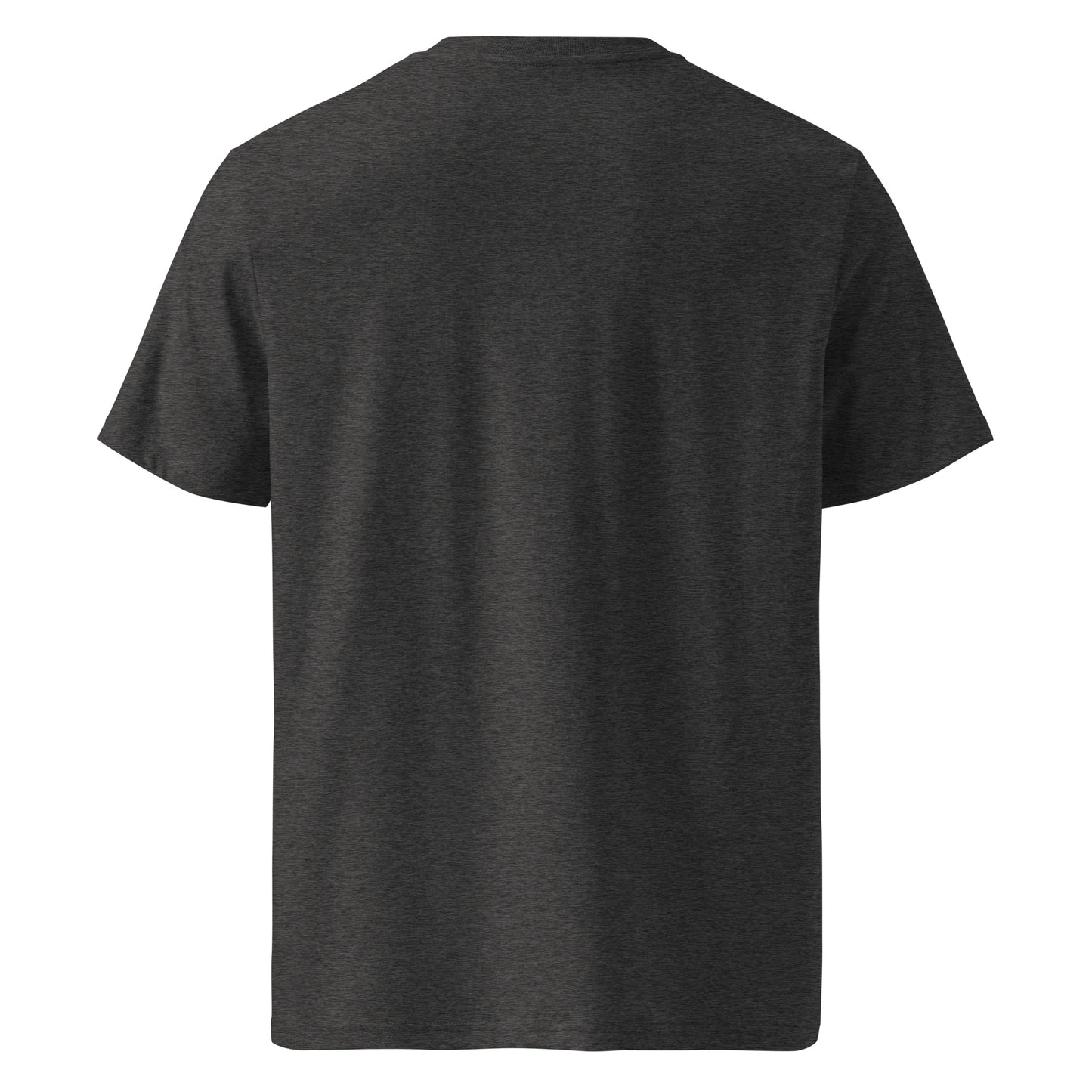 Pillow Princess Cotton T-Shirt in dark heather grey, back view — Bling Assassin