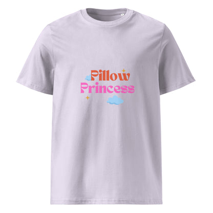 Pillow Princess Cotton T-Shirt in lavender, front view — Bling Assassin