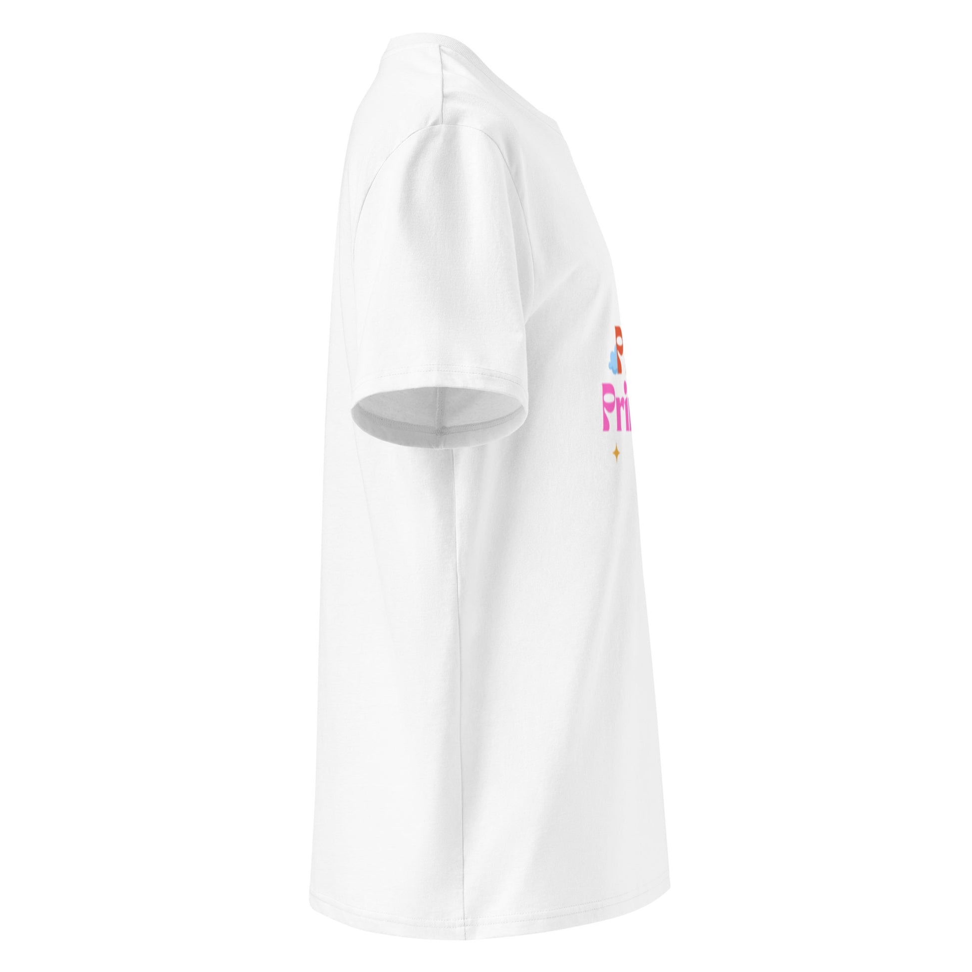 Pillow Princess Cotton T-Shirt in white, right side view — Bling Assassin