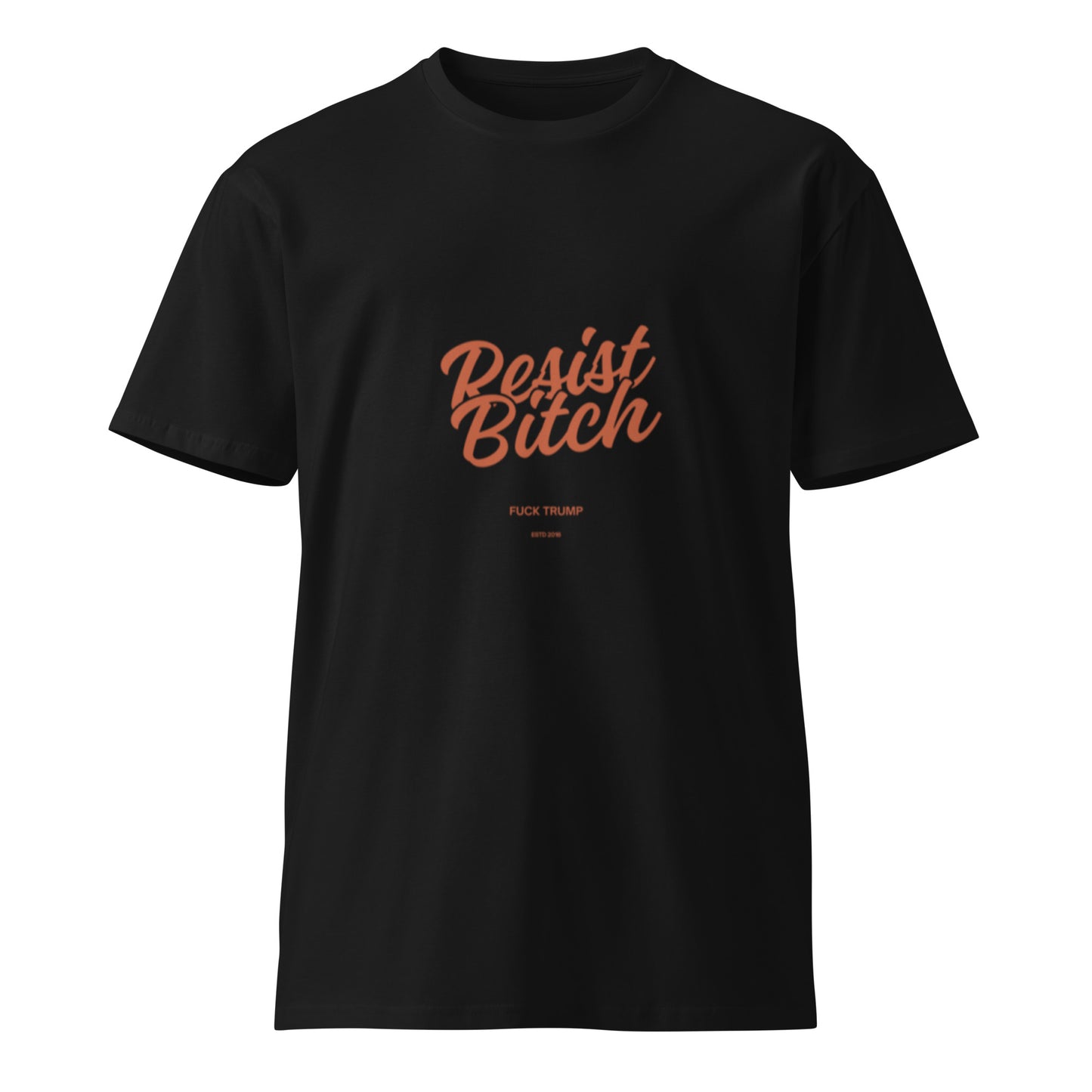 Resist Bitch T-Shirt in black, front view — Bling Assassin