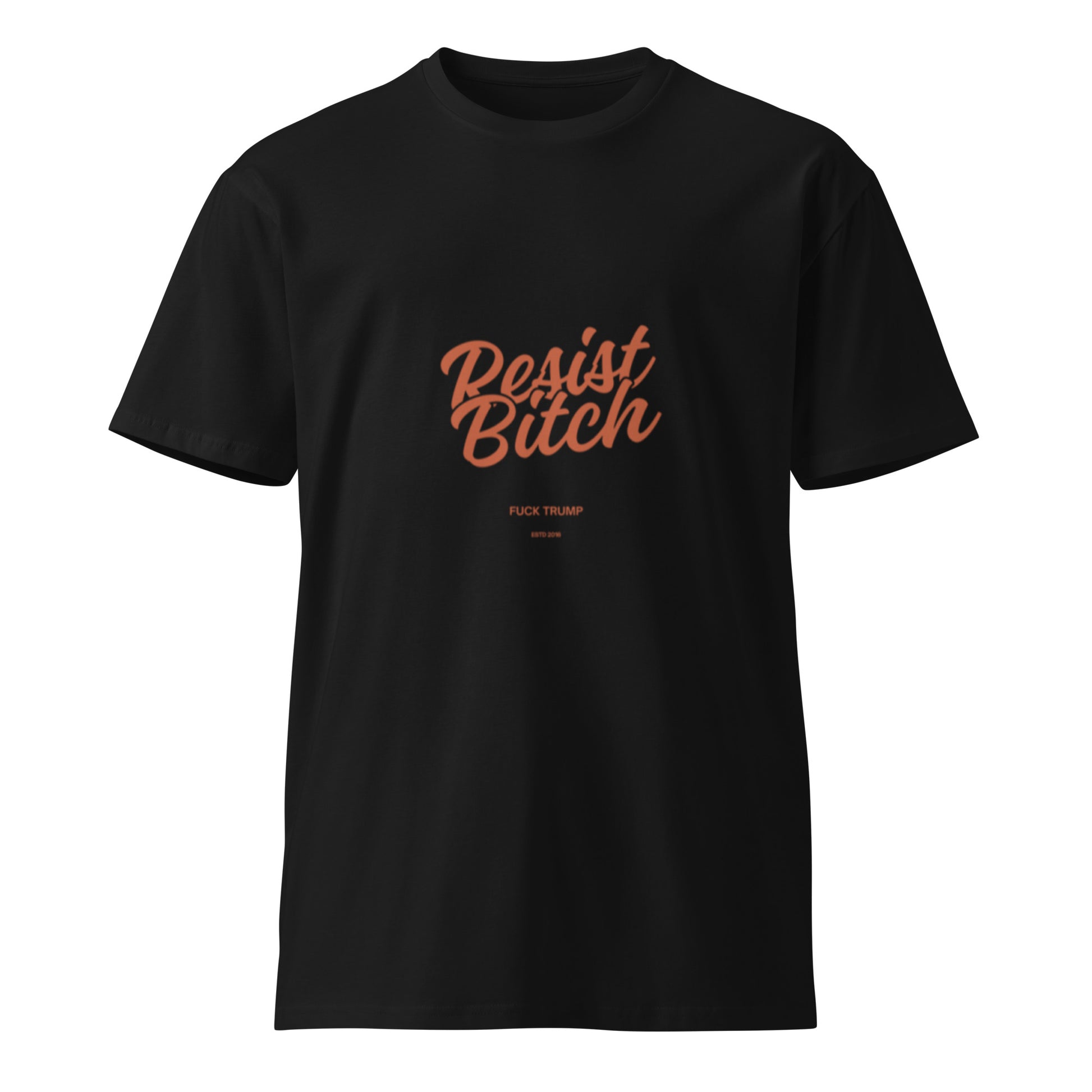 Resist Bitch T-Shirt in black, front view — Bling Assassin