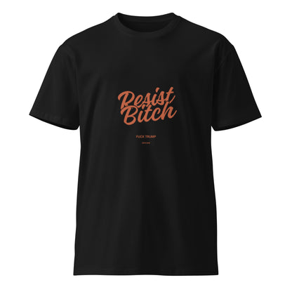 Resist Bitch T-Shirt in black, front view — Bling Assassin