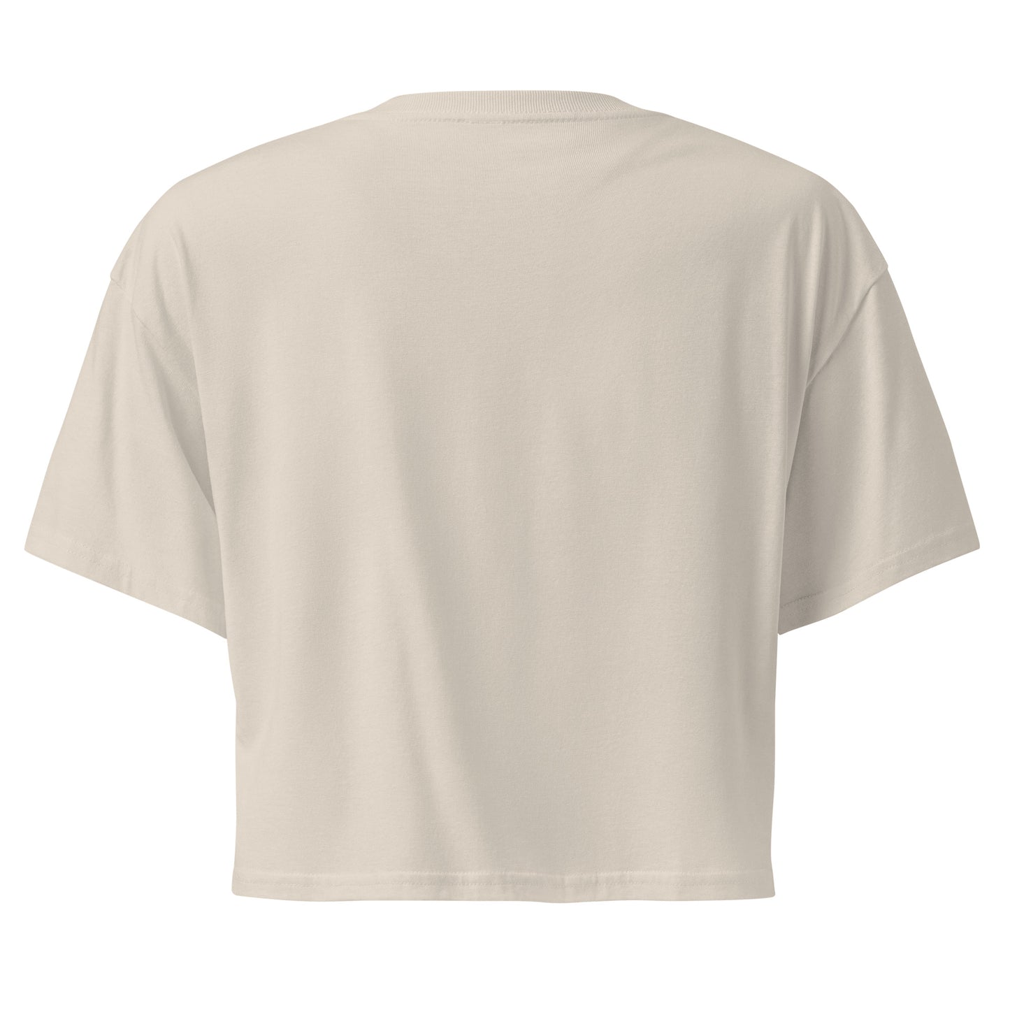 Miami Princessa Crop Top in bone, back view — Bling Assassin