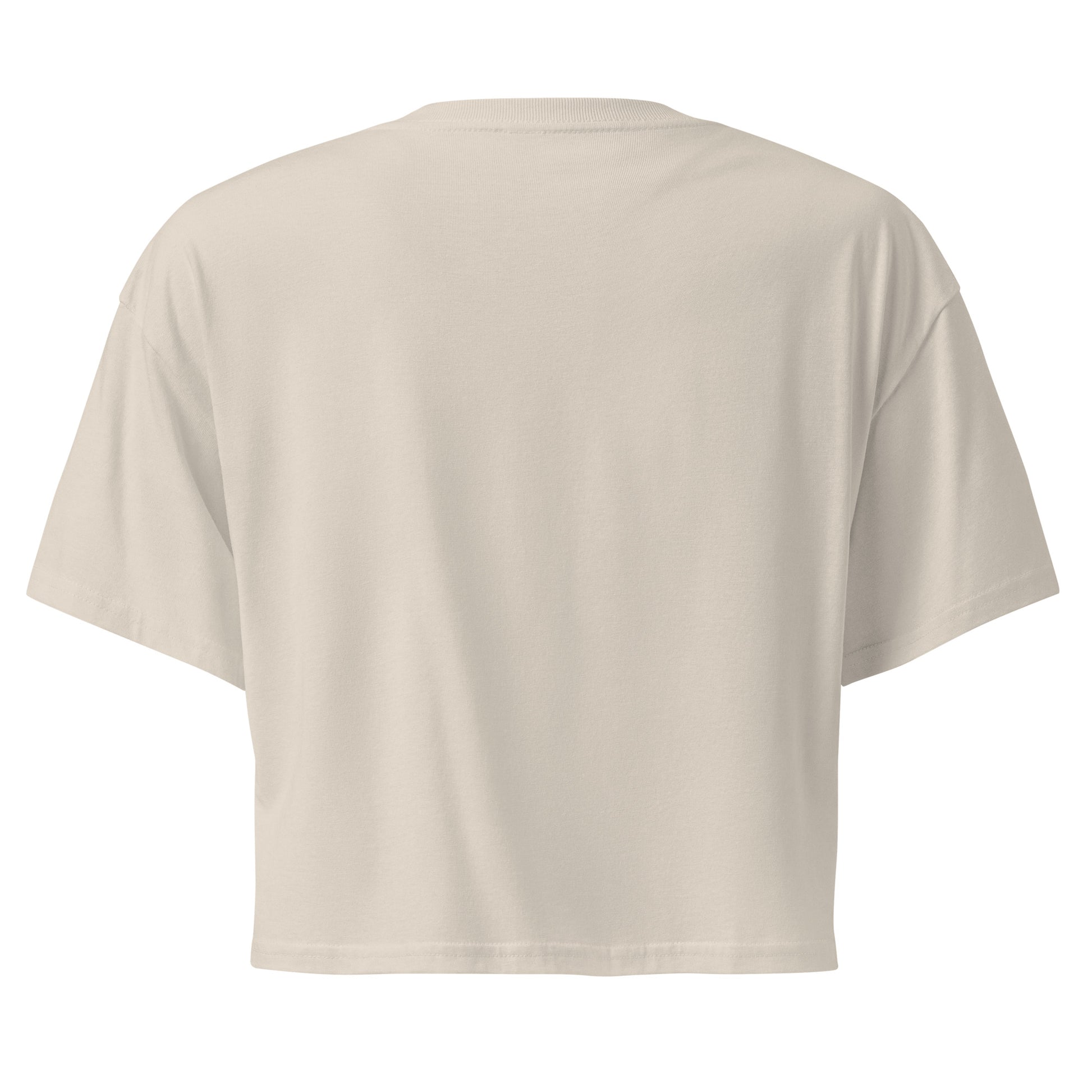 Miami Princessa Crop Top in bone, back view — Bling Assassin
