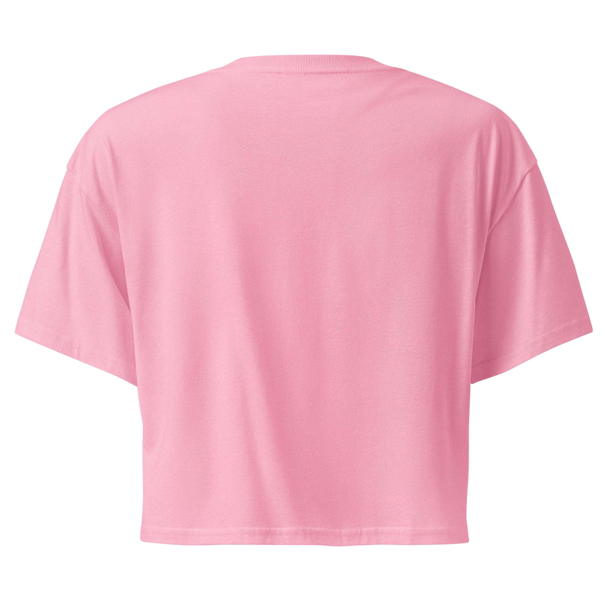 Shot O' Clock Crop Top in bubblegum pink, back view — Bling Assassin