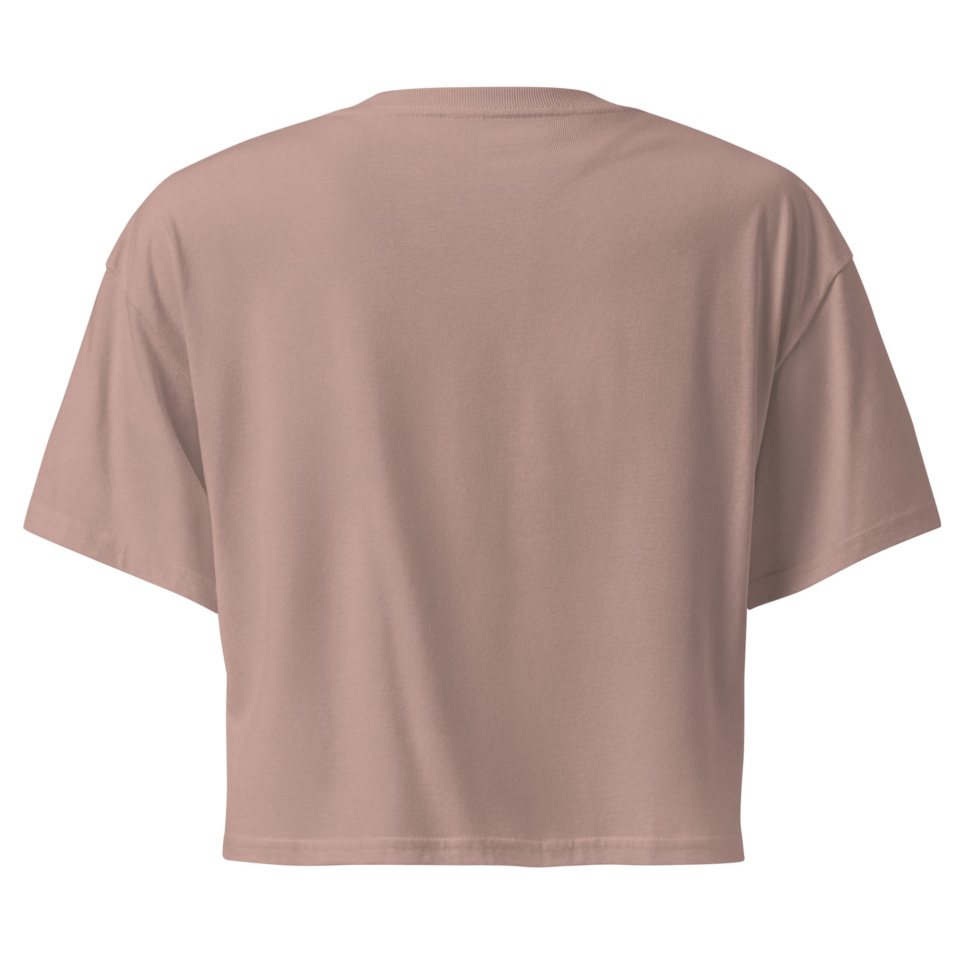 ATL Princess Crop Top in hazy pink, back view — Bling Assassin